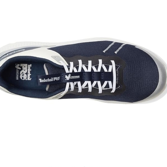 Like New Pre Loved ,Timberland Pro Navy and White Athletic Hard Toe Work Shoes 8 - Picture 3 of 12
